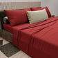 Double, Single, Single and Half Sheets, 100% Cotton, Red