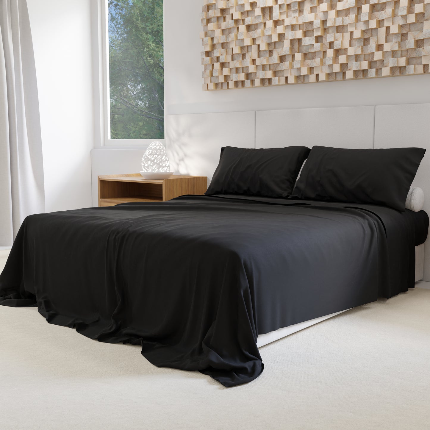 Percale sheets, Black cotton double sheets