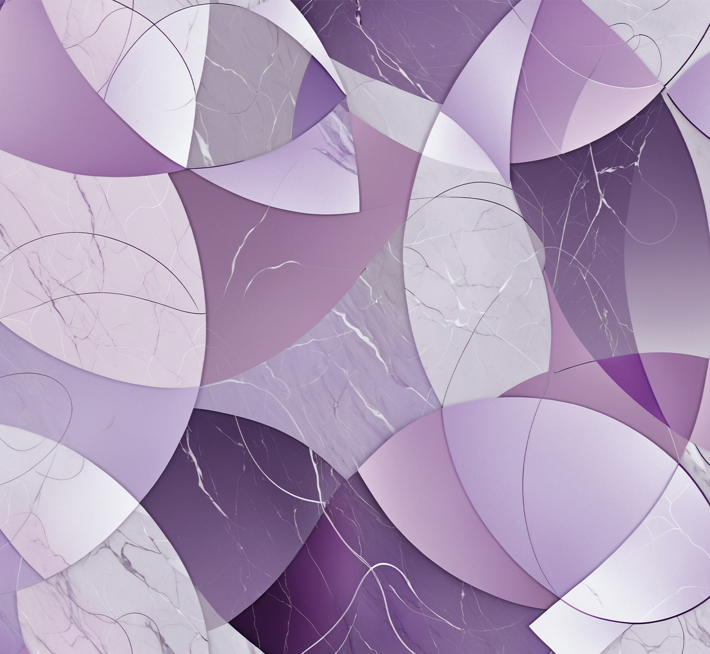 Nappe de table anti-taches, protection de table de cuisine Geo - Cercle Lilas