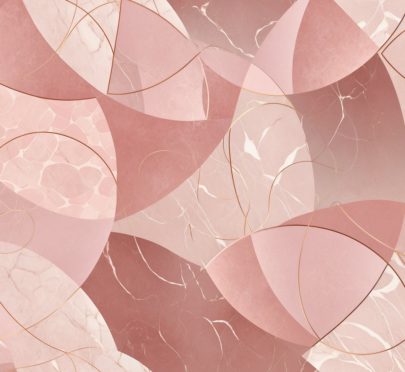 Nappe de table anti-taches, protection de table de cuisine Geo - Cercle Rose