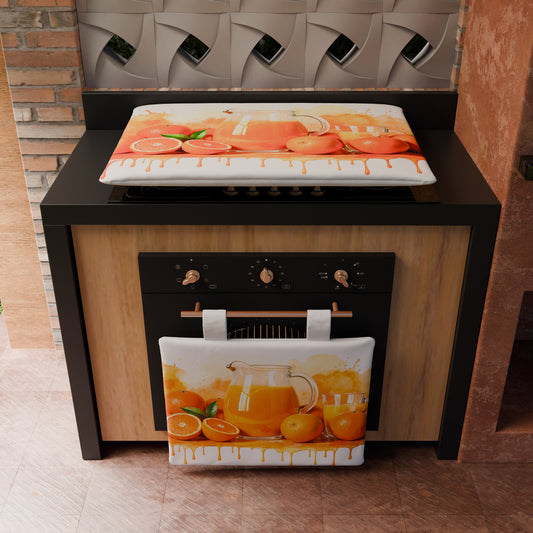Housse de Plaque de Cuisson pour Cuisine en Impression Numérique Fruit - Orange