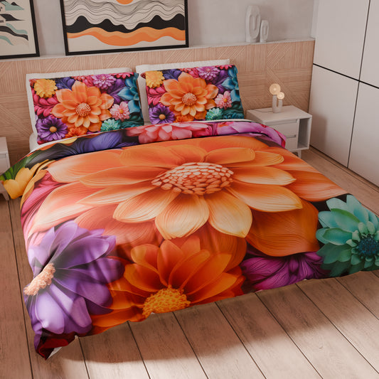 Copripiumino Matrimoniale, Singolo, Una Piazza e Mezza, Floreale 05-12