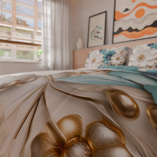 Housse de couette Double, Simple, Une place et demie, Floral 05-19