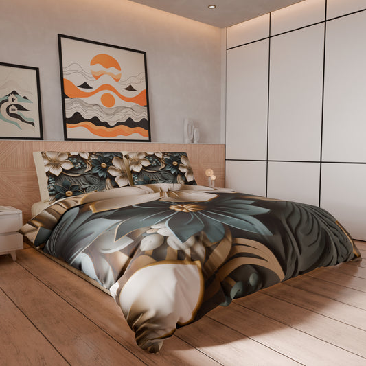 Housse de couette Double, Simple, Une place et demie, Floral 05-8