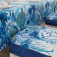 Coprisedia con Elastico Corallo Blu | Stampa Digitale 4K | Set 2 o 6 Pz