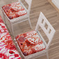 Coprisedia con Elastico Corallo Rosso | Stampa Digitale 4K | Set 2 Pz