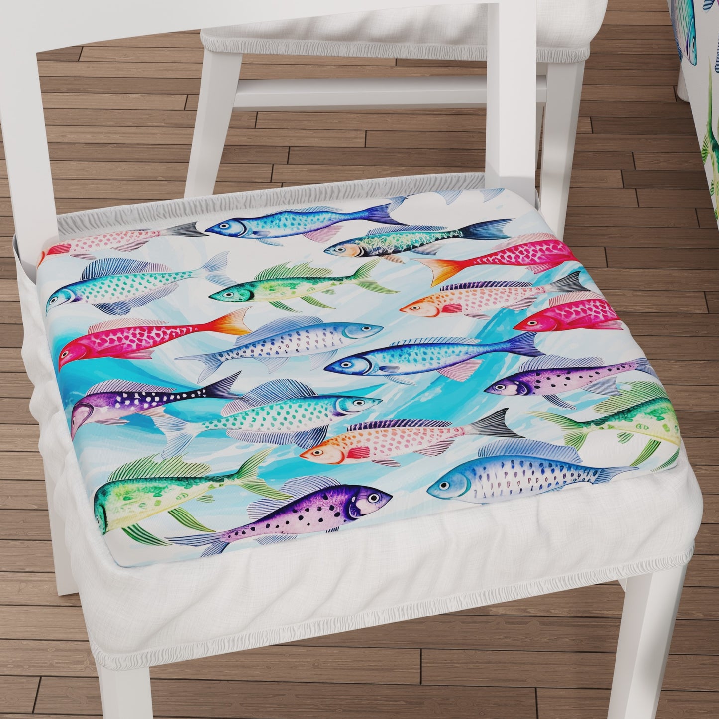 Coprisedia con Elastico Fishes Pesci | Stampa Digitale 4K | Set 2 Pz