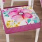 Coussins de chaise avec housse de chaise élastique en impression numérique florale 2 pièces 01
