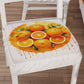 Coussins pour Chaises avec Élastique Housse de Chaise en Impression Digitale Fruit Orange - Orange