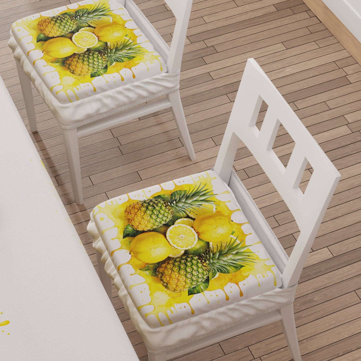 Coprisedia con Elastico Fruit Giallo Limone Ananas | Stampa 4K | 2 o 6 Pz