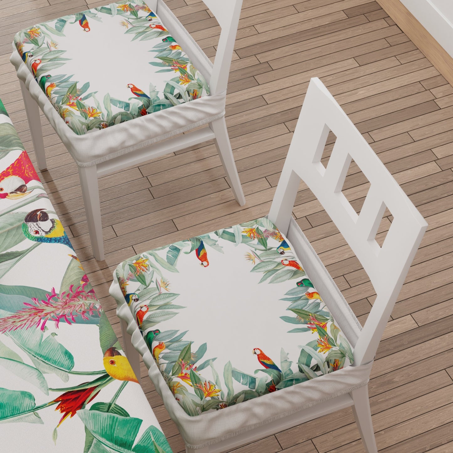 Coprisedia con Elastico Pappagalli | Stampa Digitale 4K | Set 2 o 6 Pz