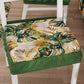 Coprisedia con Elastico Tropical-04 Verde | Stampa 4K | Set 2 o 6 Pz