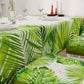 Cuscini per Sedie con Elastico Coprisedia in Stampa Digitale 2 Pezzi Tropical Verde