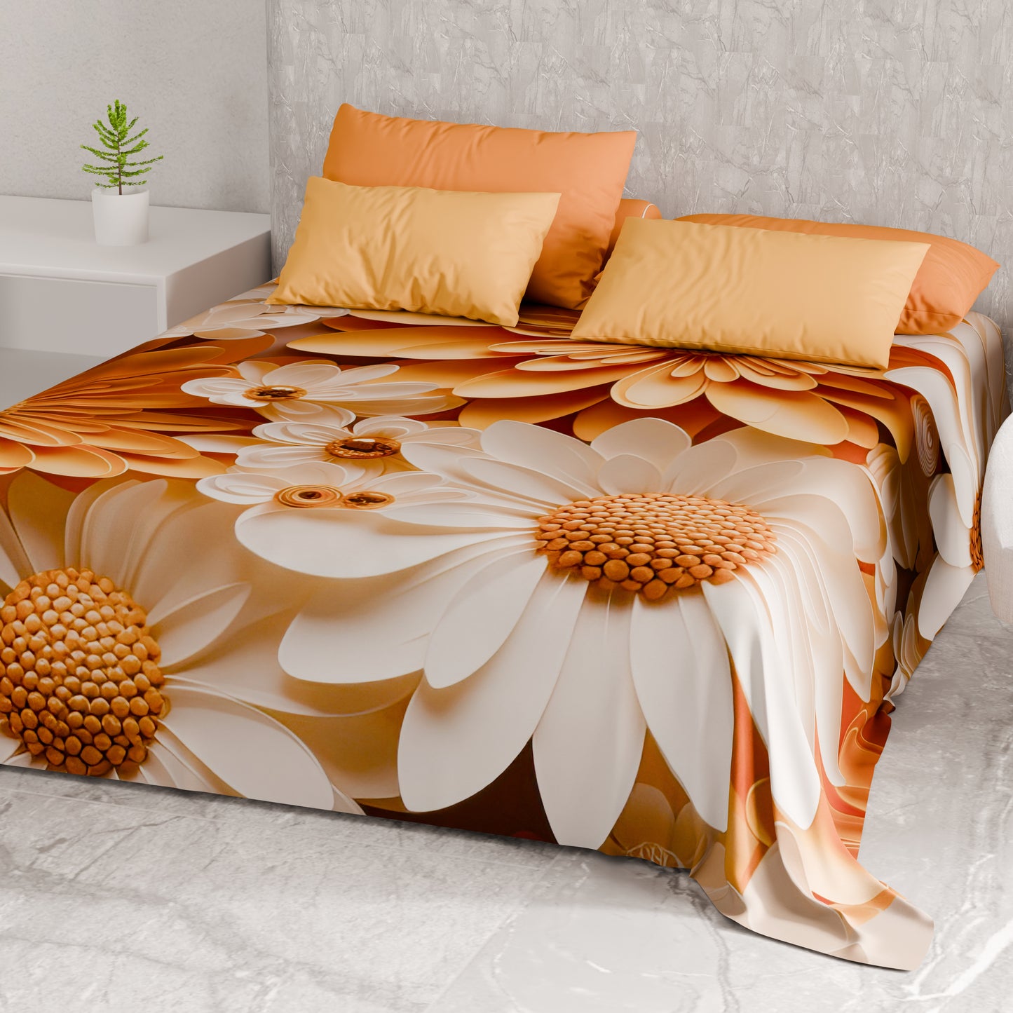 Telo Arredo Copridivano, Copriletto, Copritavolo e Copritutto in Microfibra | Fantasia Floreale 05-2