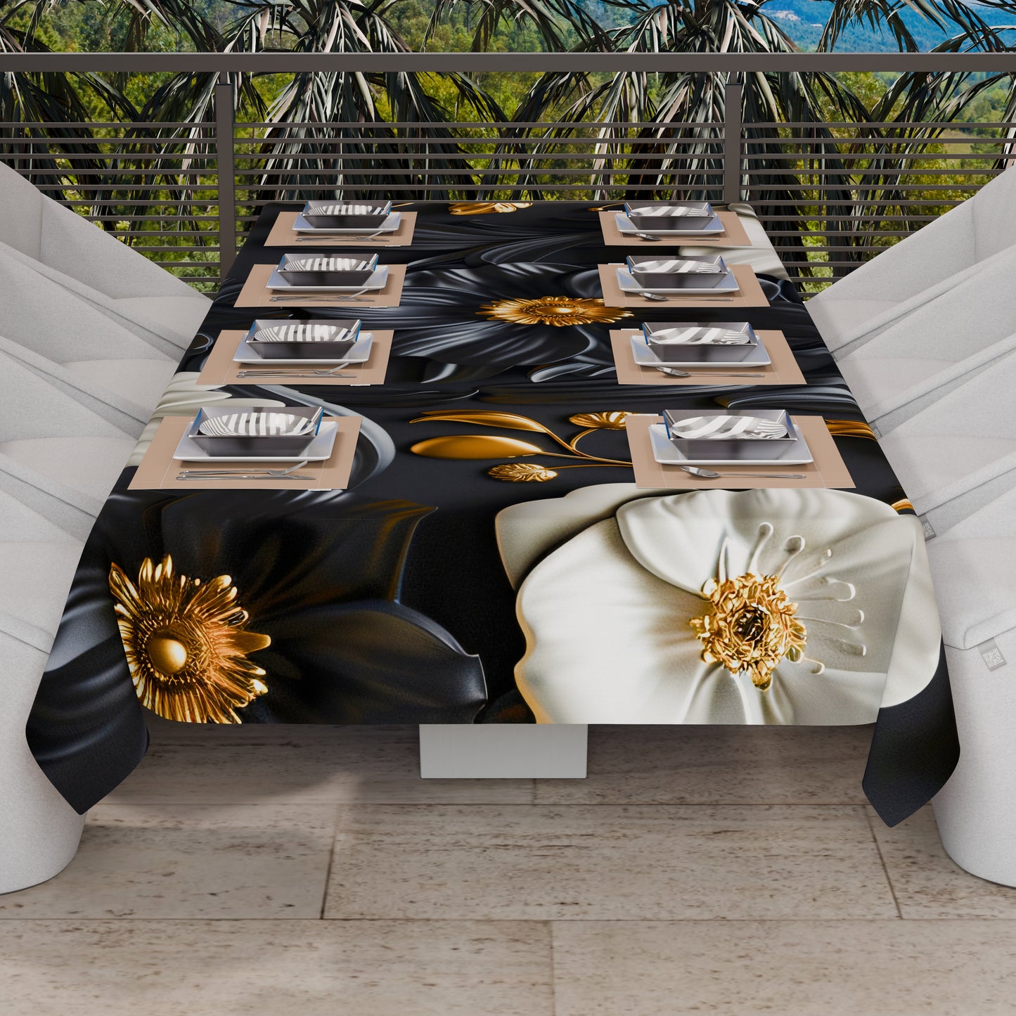 Telo Arredo Copridivano, Copriletto, Copritavolo e Copritutto in Microfibra | Fantasia Floreale 05-6