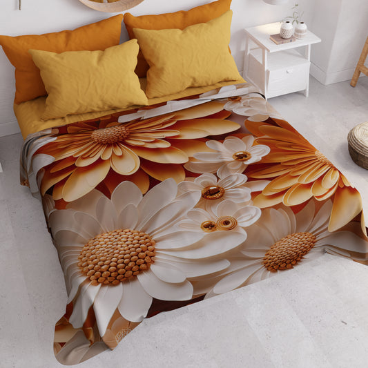 Copriletto Estivo, Coperta Leggera, Lenzuola Copriletto Floreale 05-2