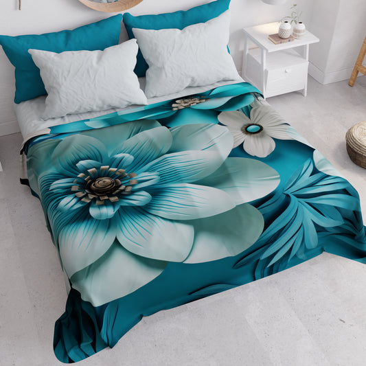 Couvre-lit d'été, Couverture légère, Draps couvre-lit floral 05-21