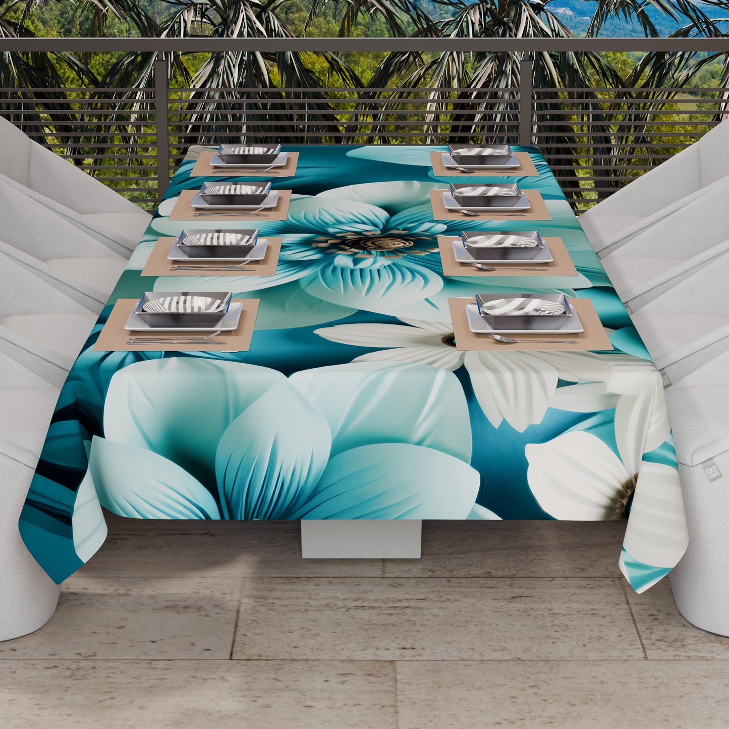 Telo Arredo Copridivano, Copriletto, Copritavolo e Copritutto in Microfibra | Fantasia Floreale 05-21