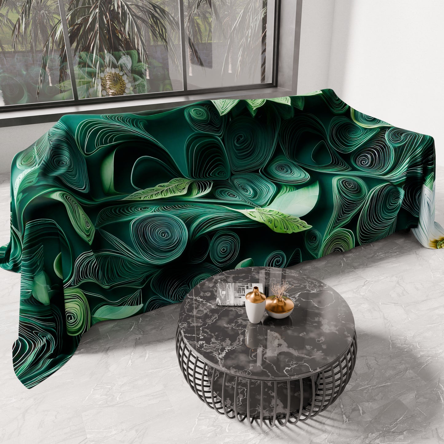 Copriletto Estivo, Coperta Leggera, Lenzuola Copriletto Floreale 05-22