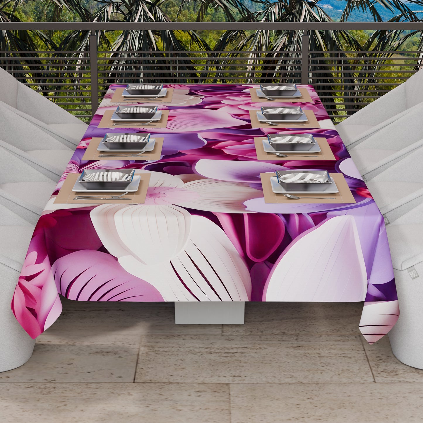 Telo Arredo Copridivano, Copriletto, Copritavolo e Copritutto in Microfibra | Fantasia Floreale 05-23