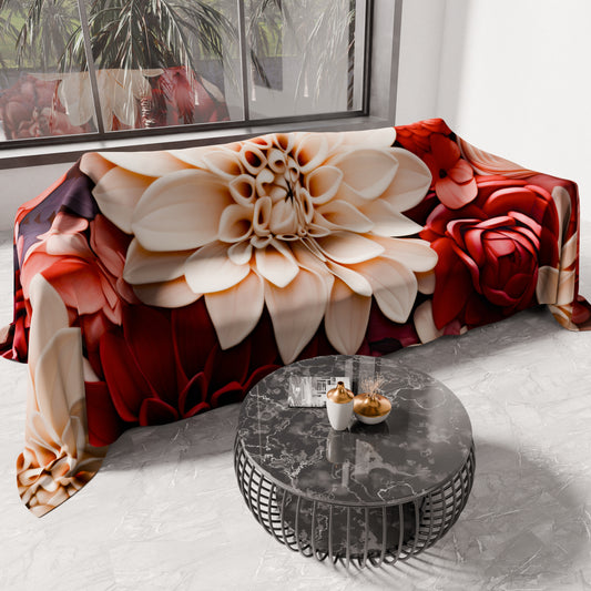 Telo Arredo Copridivano, Copriletto, Copritavolo e Copritutto in Microfibra | Fantasia Floreale 05-24