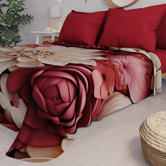 Couvre-lit d'été, Couverture légère, Draps couvre-lit floral 05-24
