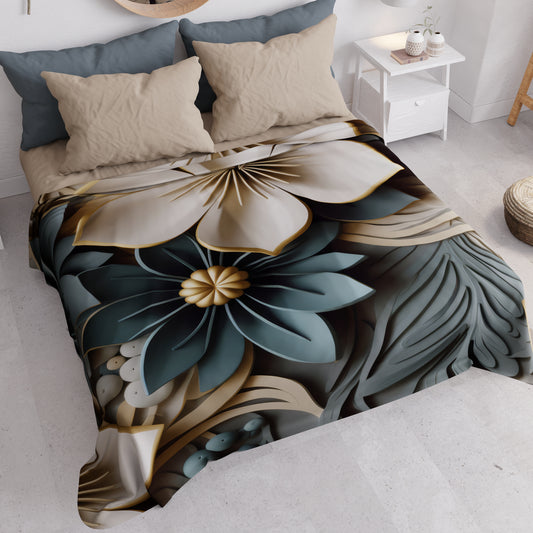 Boutis d'Été, Couverture Légère, Draps Boutis à Motif Floral 05-8