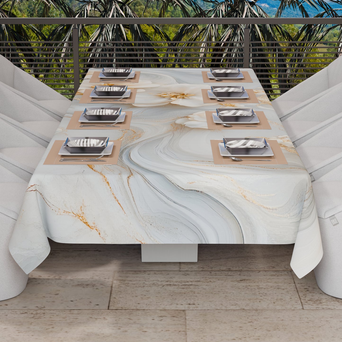 Telo Arredo Copridivano, Copriletto, Copritavolo e Copritutto in Microfibra | Fantasia Floreale 06-1