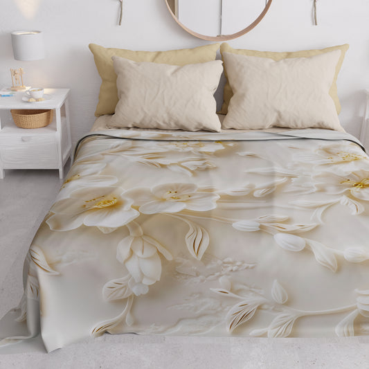 Copriletto Estivo, Coperta Leggera, Lenzuola Copriletto Floreale 06-10