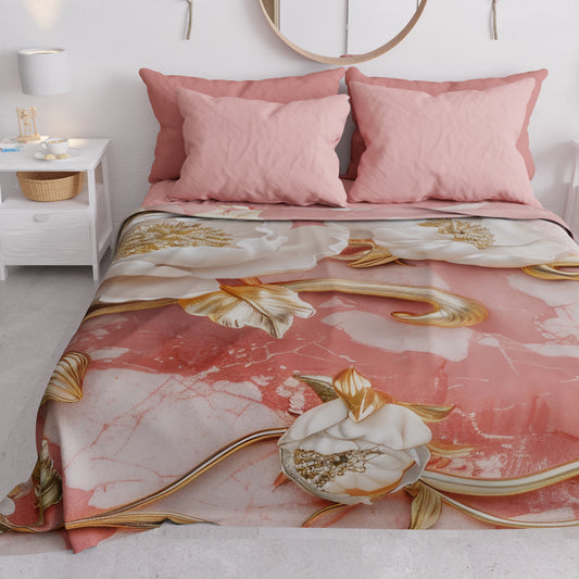 Copriletto Estivo, Coperta Leggera, Lenzuola Copriletto Floreale 06-11