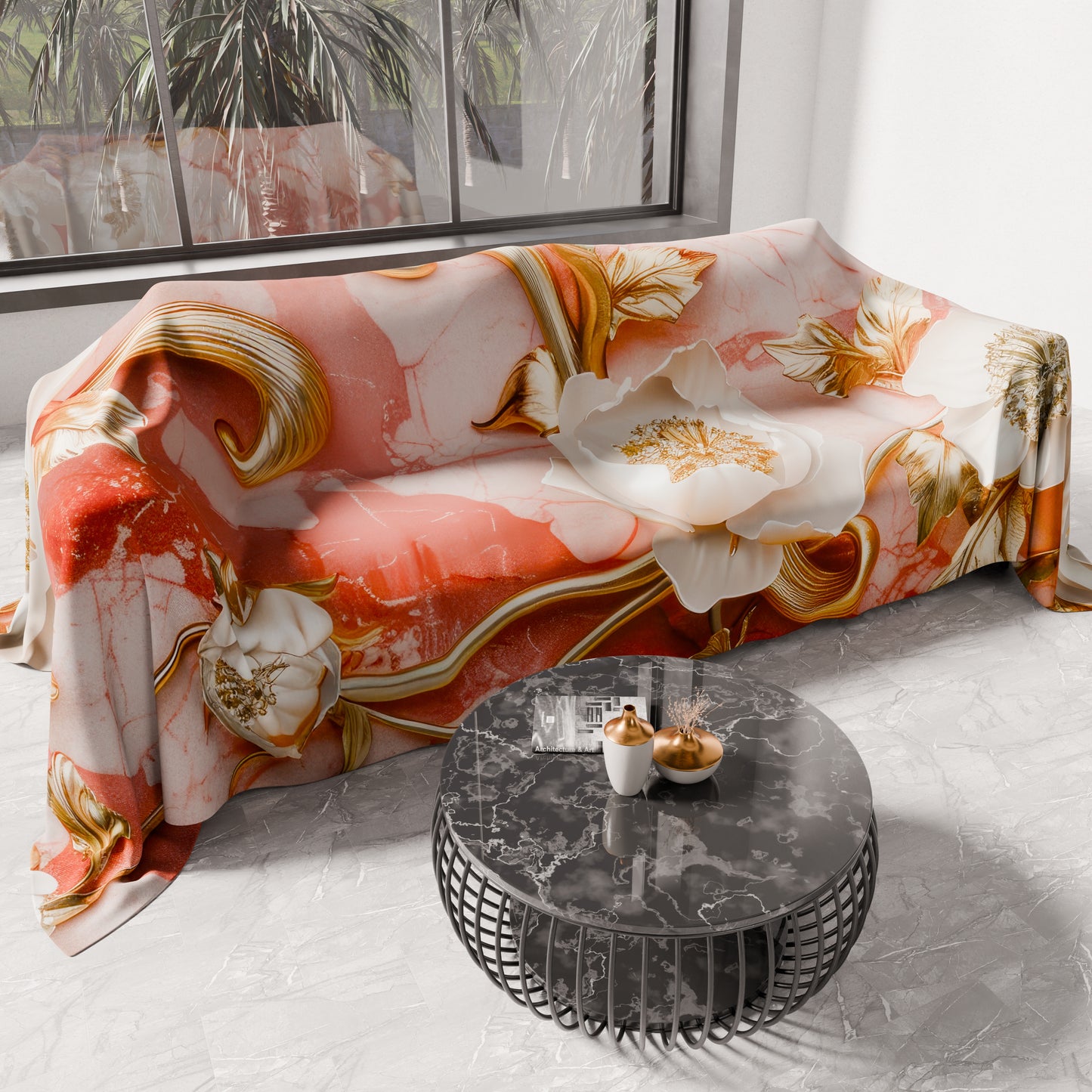 Copriletto Estivo, Coperta Leggera, Lenzuola Copriletto Floreale 06-11