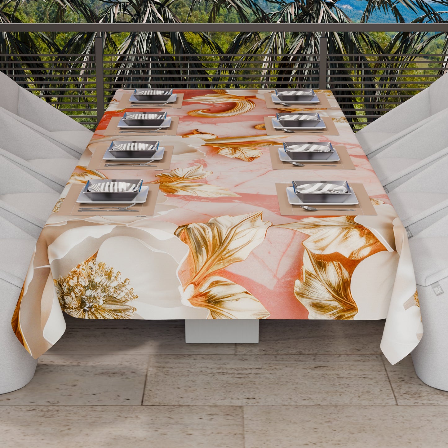 Telo Arredo Copridivano, Copriletto, Copritavolo e Copritutto in Microfibra | Fantasia Floreale 06-11