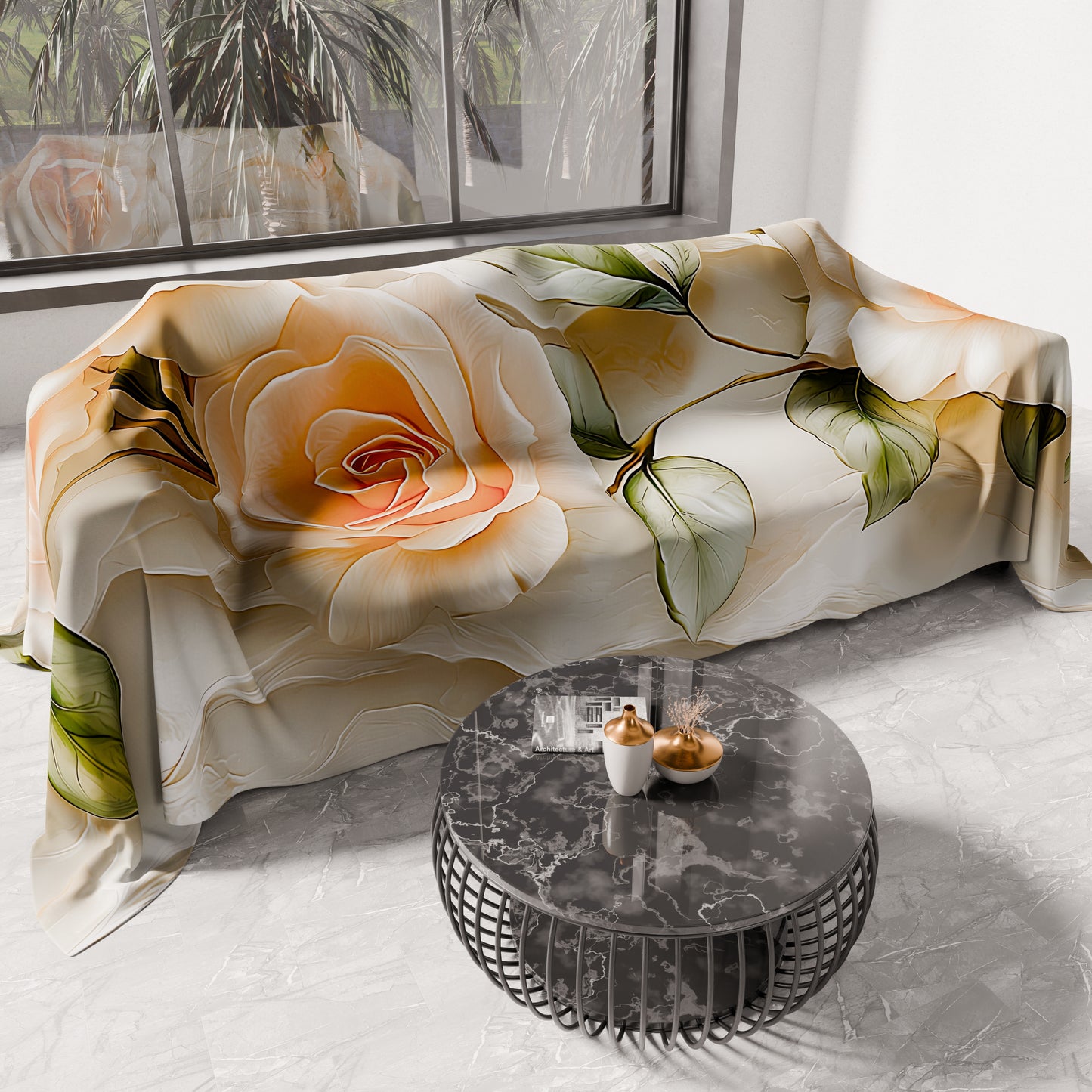 Copriletto Estivo, Coperta Leggera, Lenzuola Copriletto Floreale 06-12