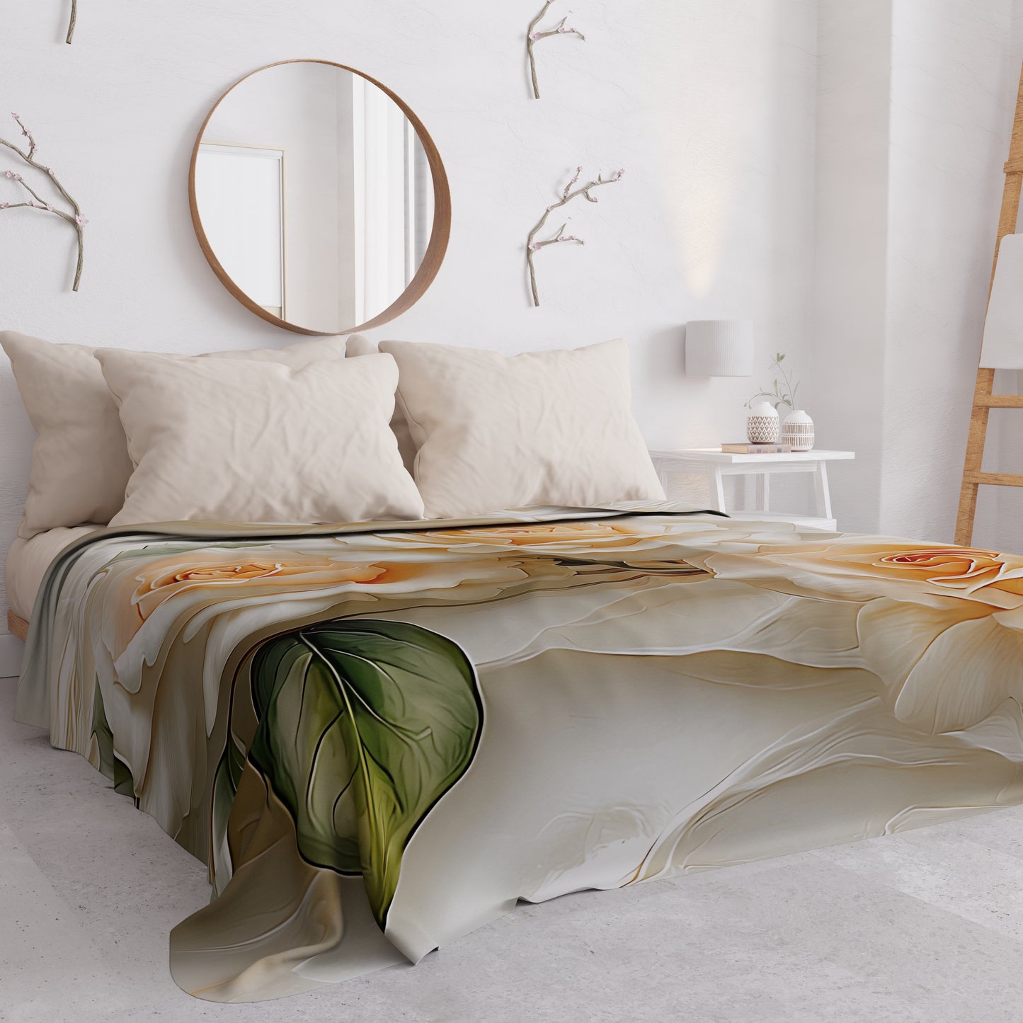 Copriletto Estivo, Coperta Leggera, Lenzuola Copriletto Floreale 06-12