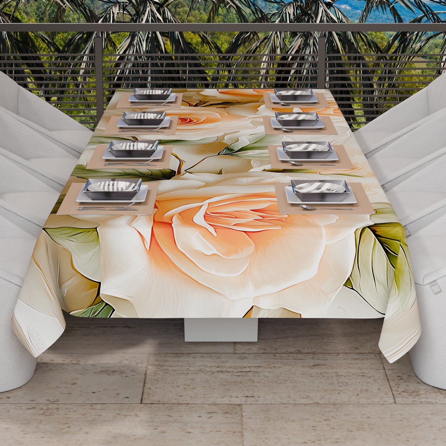 Telo Arredo Copridivano, Copriletto, Copritavolo e Copritutto in Microfibra | Fantasia Floreale 06-12