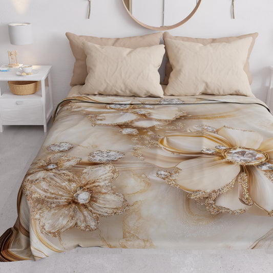 Copriletto Estivo, Coperta Leggera, Lenzuola Copriletto Floreale 06-13