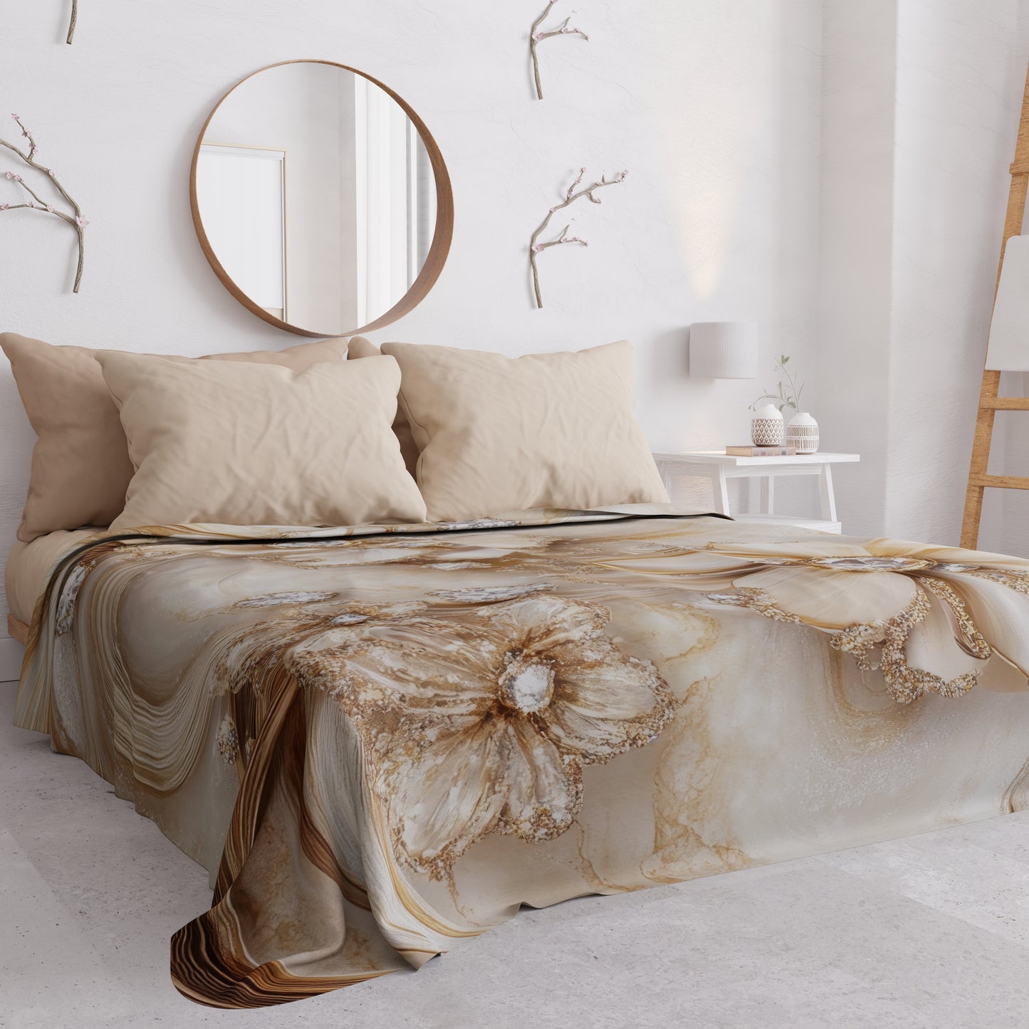 Copriletto Estivo, Coperta Leggera, Lenzuola Copriletto Floreale 06-13