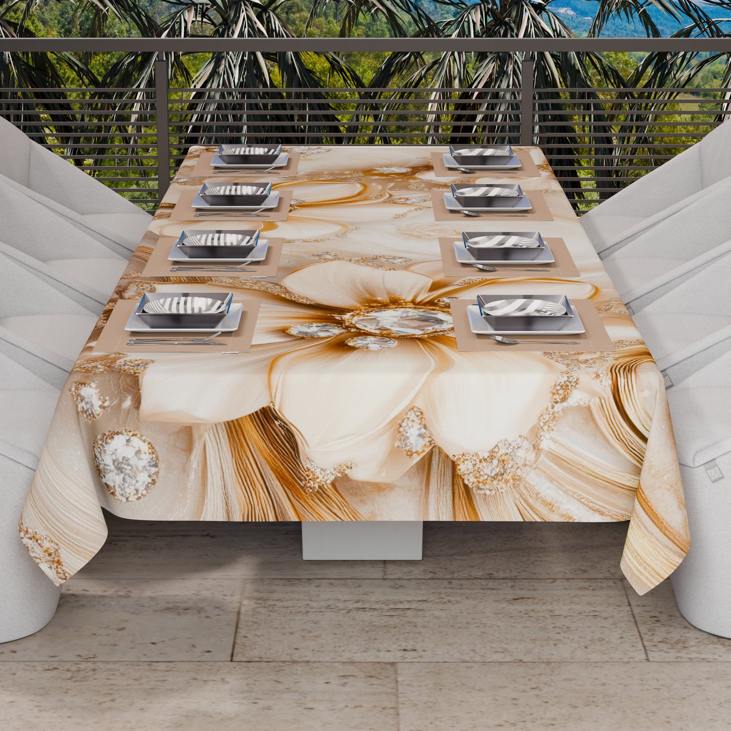 Telo Arredo Copridivano, Copriletto, Copritavolo e Copritutto in Microfibra | Fantasia Floreale 06-13