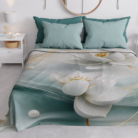 Copriletto Estivo, Coperta Leggera, Lenzuola Copriletto Floreale 06-14