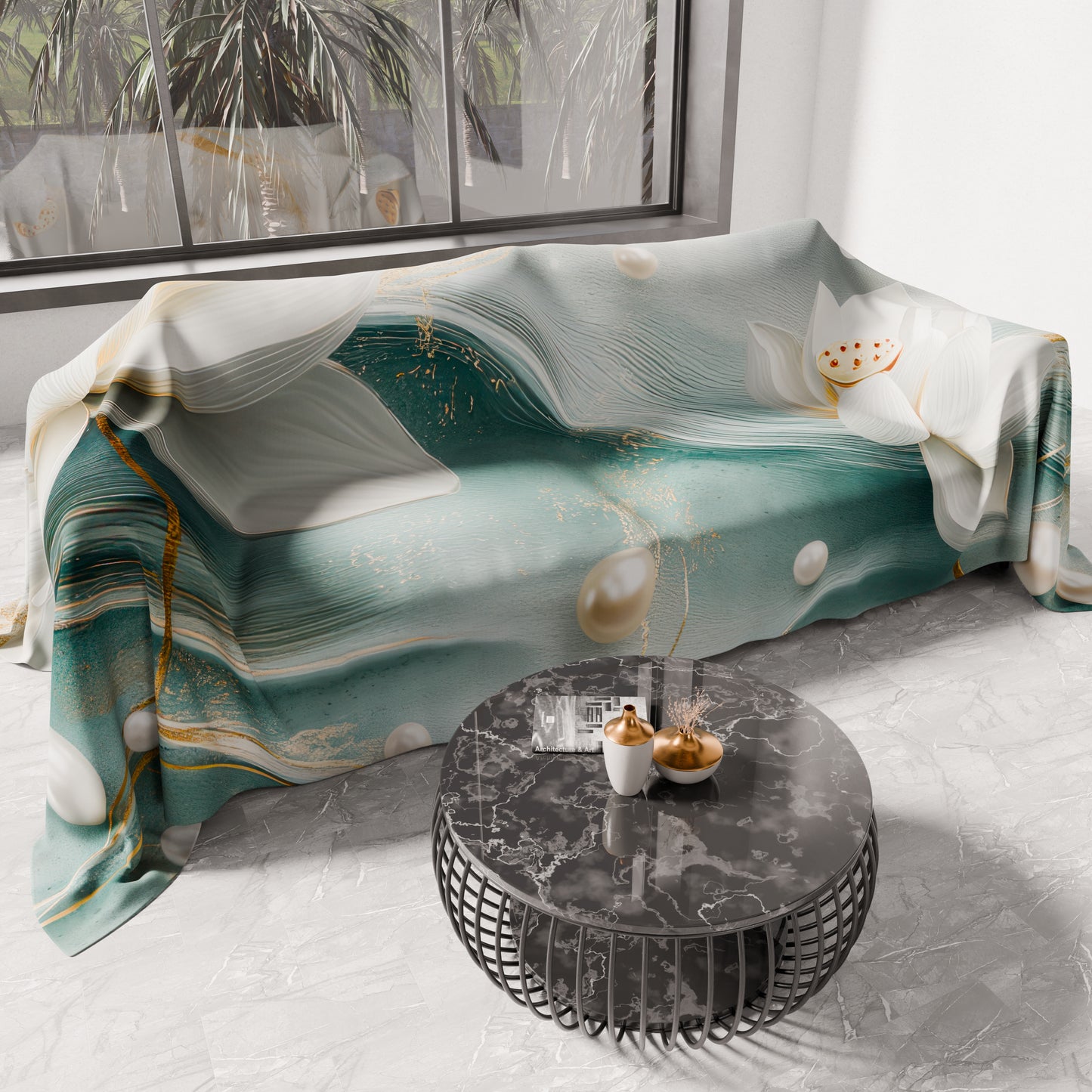 Copriletto Estivo, Coperta Leggera, Lenzuola Copriletto Floreale 06-14