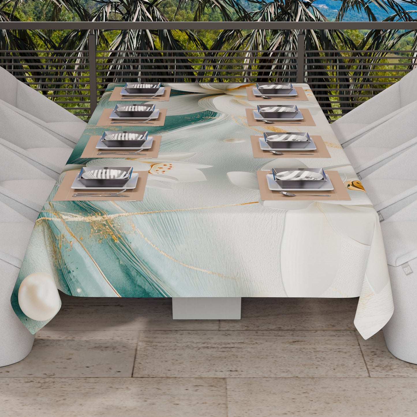 Telo Arredo Copridivano, Copriletto, Copritavolo e Copritutto in Microfibra | Fantasia Floreale 06-14