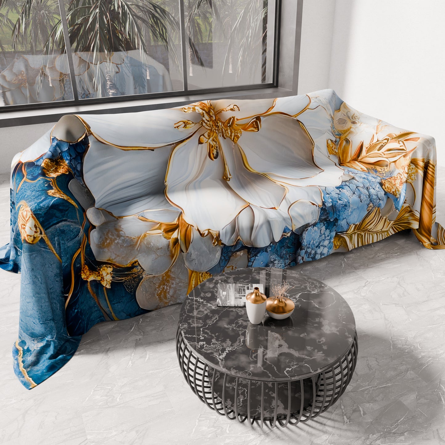 Copriletto Estivo, Coperta Leggera, Lenzuola Copriletto Floreale 06-15