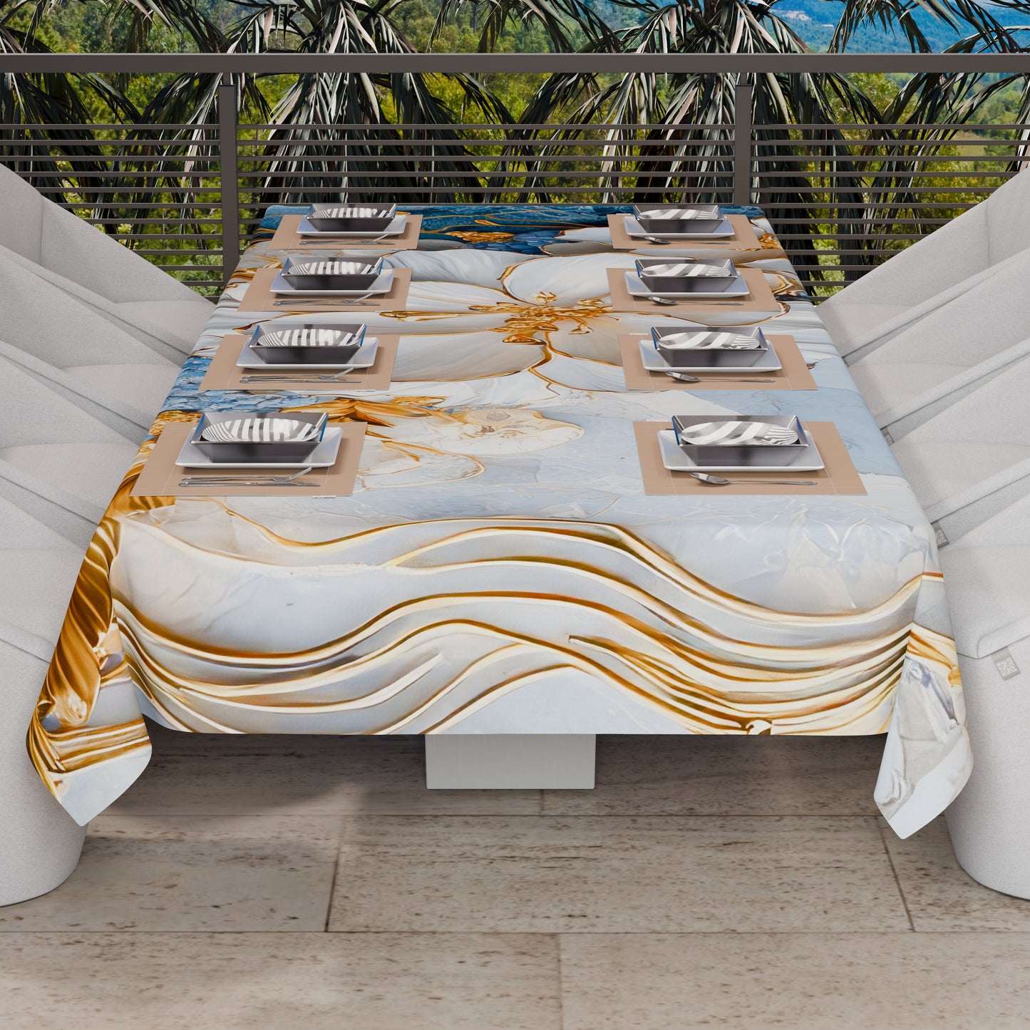 Telo Arredo Copridivano, Copriletto, Copritavolo e Copritutto in Microfibra | Fantasia Floreale 06-15