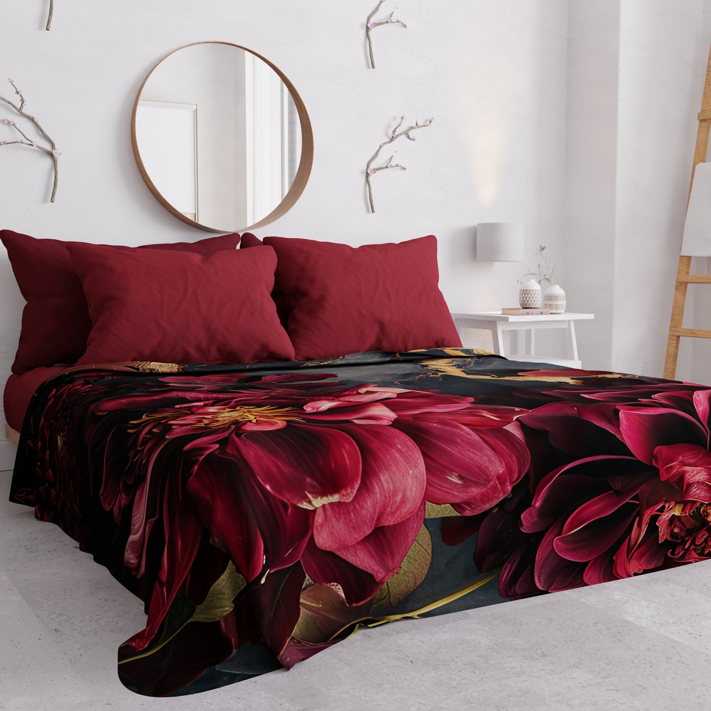 Copriletto Estivo, Coperta Leggera, Lenzuola Copriletto Floreale 06-16