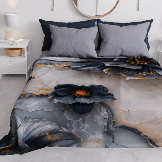 Copriletto Estivo, Coperta Leggera, Lenzuola Copriletto Floreale 06-18