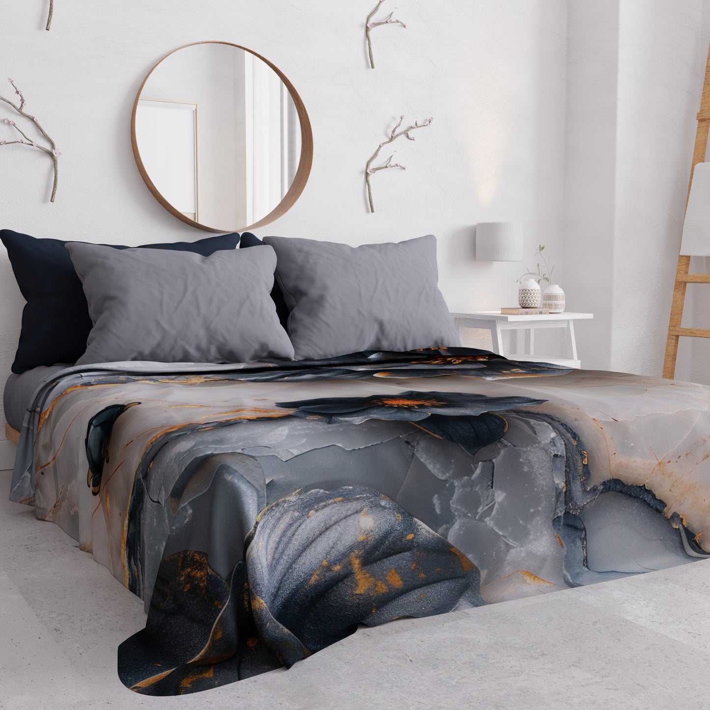 Copriletto Estivo, Coperta Leggera, Lenzuola Copriletto Floreale 06-18