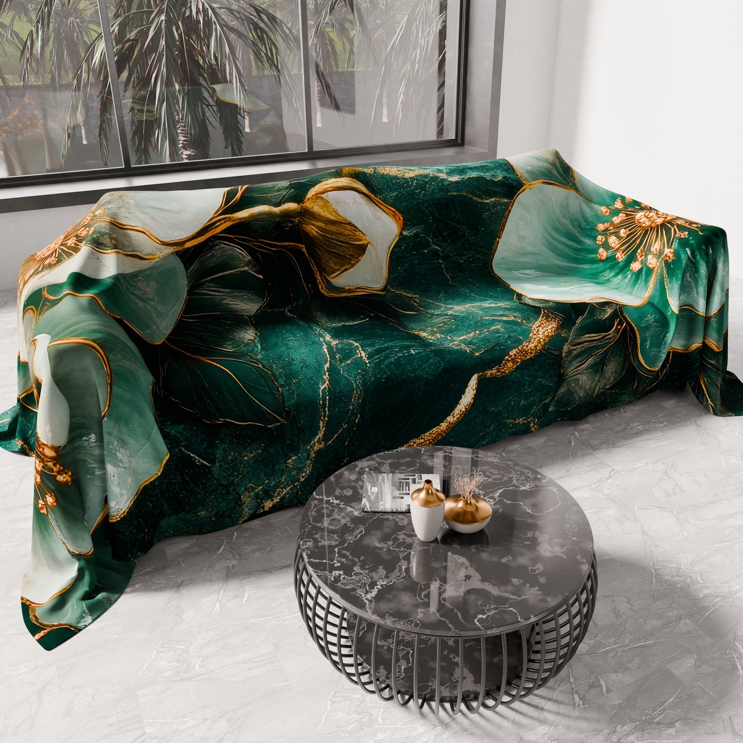 Copriletto Estivo, Coperta Leggera, Lenzuola Copriletto Floreale 06-19