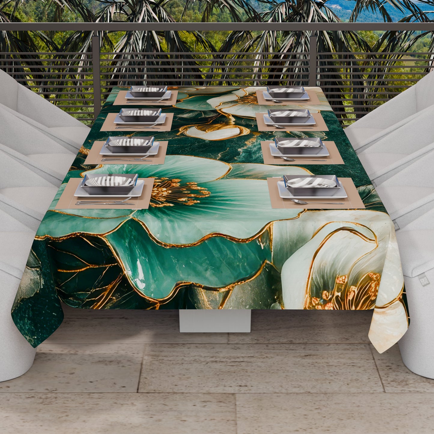 Telo Arredo Copridivano, Copriletto, Copritavolo e Copritutto in Microfibra | Fantasia Floreale 06-19