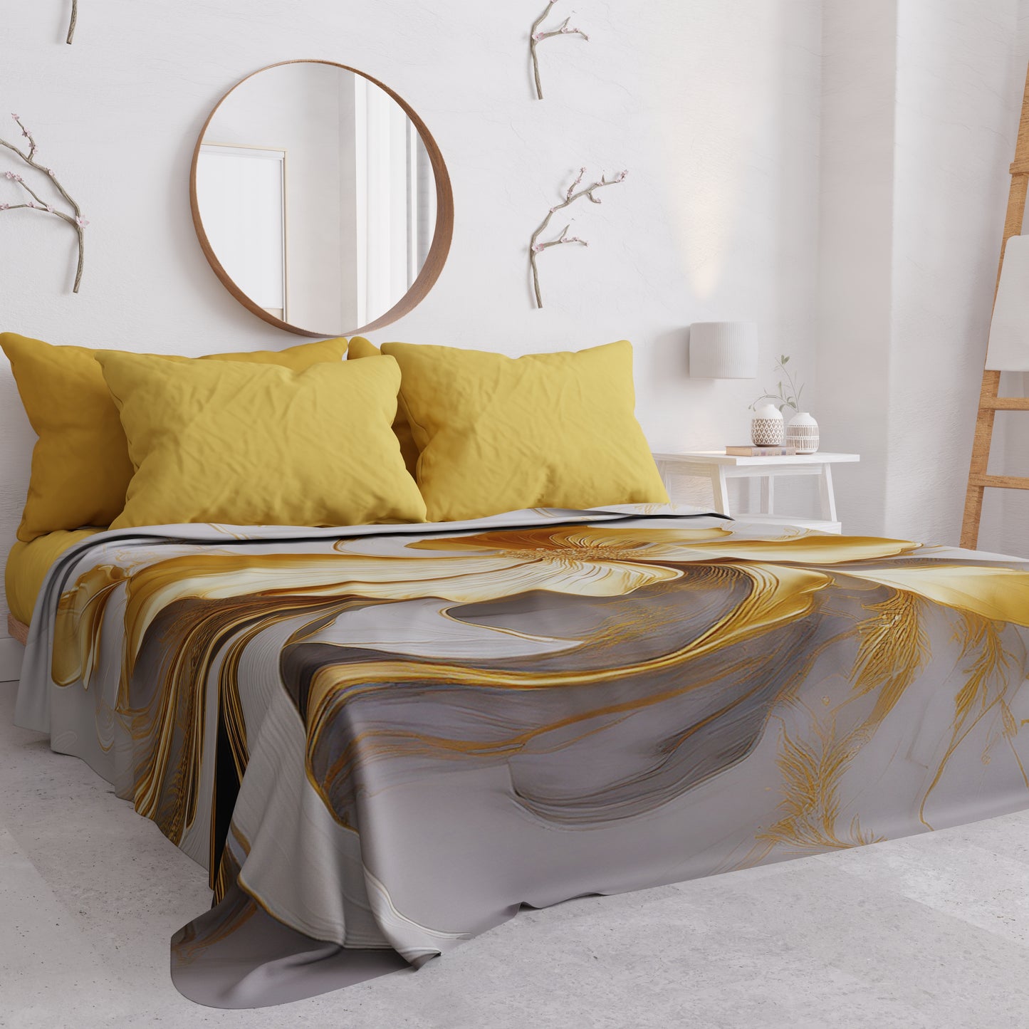 Copriletto Estivo, Coperta Leggera, Lenzuola Copriletto Floreale 06-20