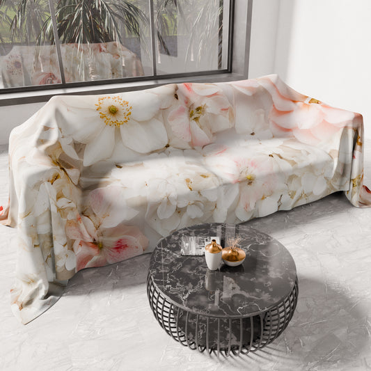 Telo Arredo Copridivano, Copriletto, Copritavolo e Copritutto in Microfibra | Fantasia Floreale 06-21